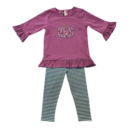 Banana Split Floral Pumpkin Legging Set