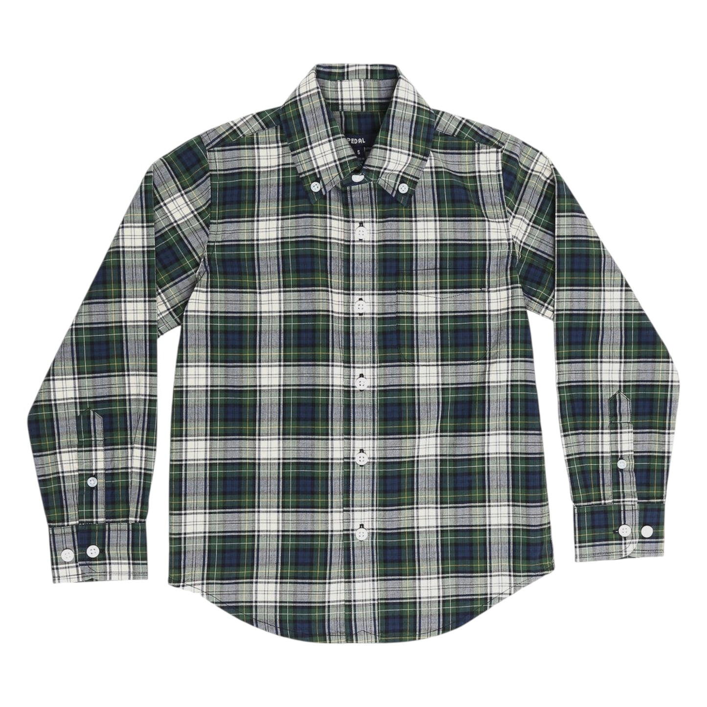 Pedal Button Down Plaid Shirt