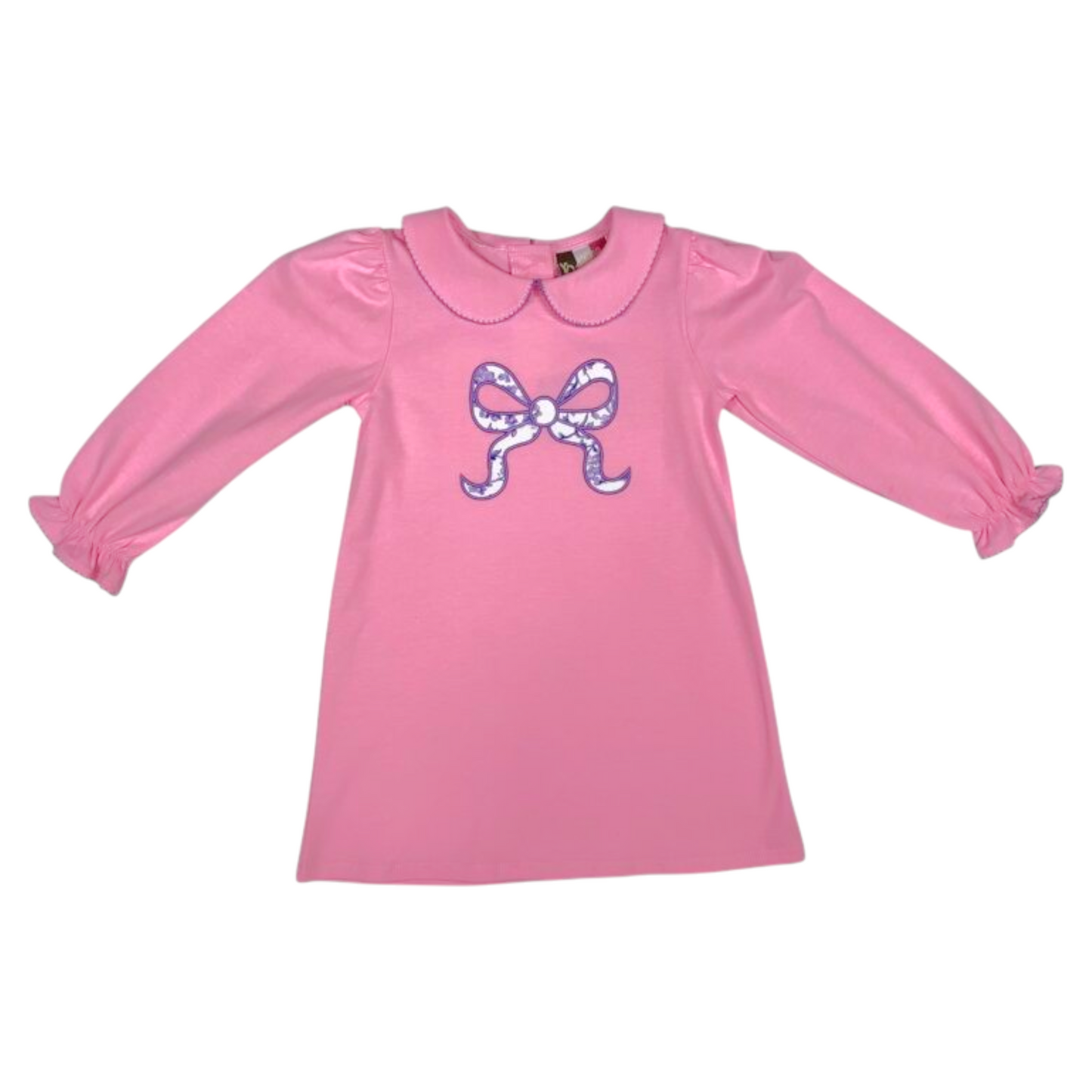 Banana Split Floral Bow Applique Dress