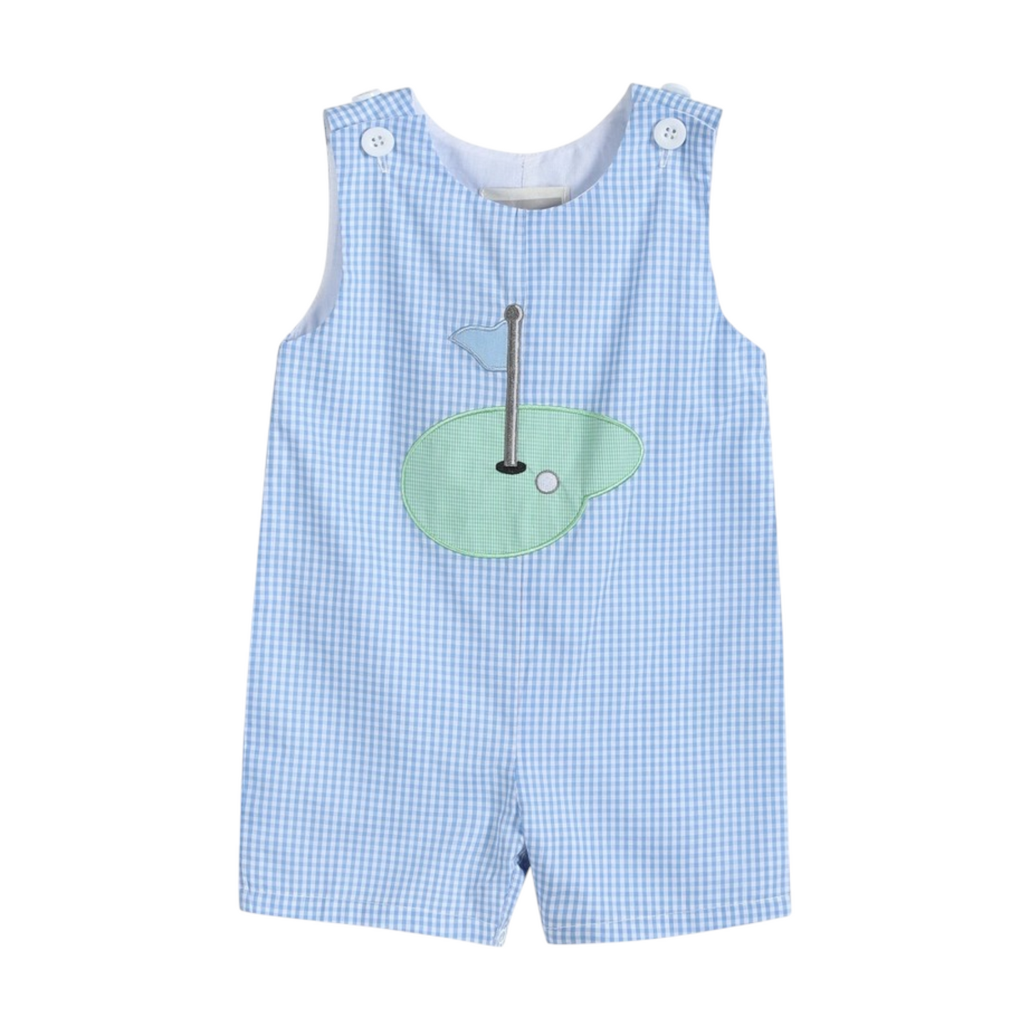 Lil Cactus Golf Hole Applique Shortall