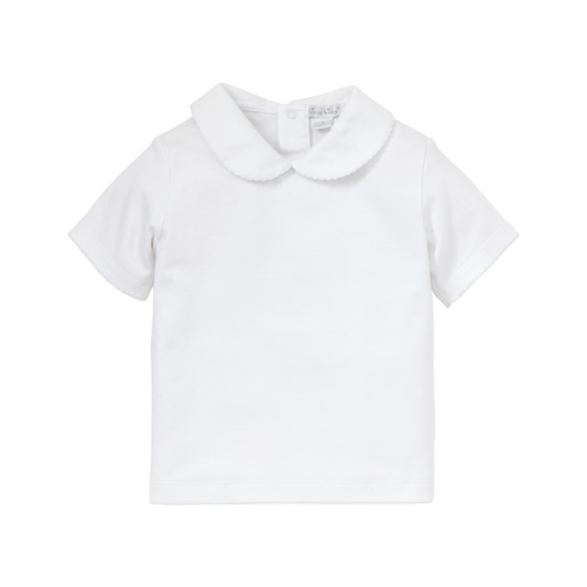 Kissy Kissy Basics Girls Collar Tee- Toddler