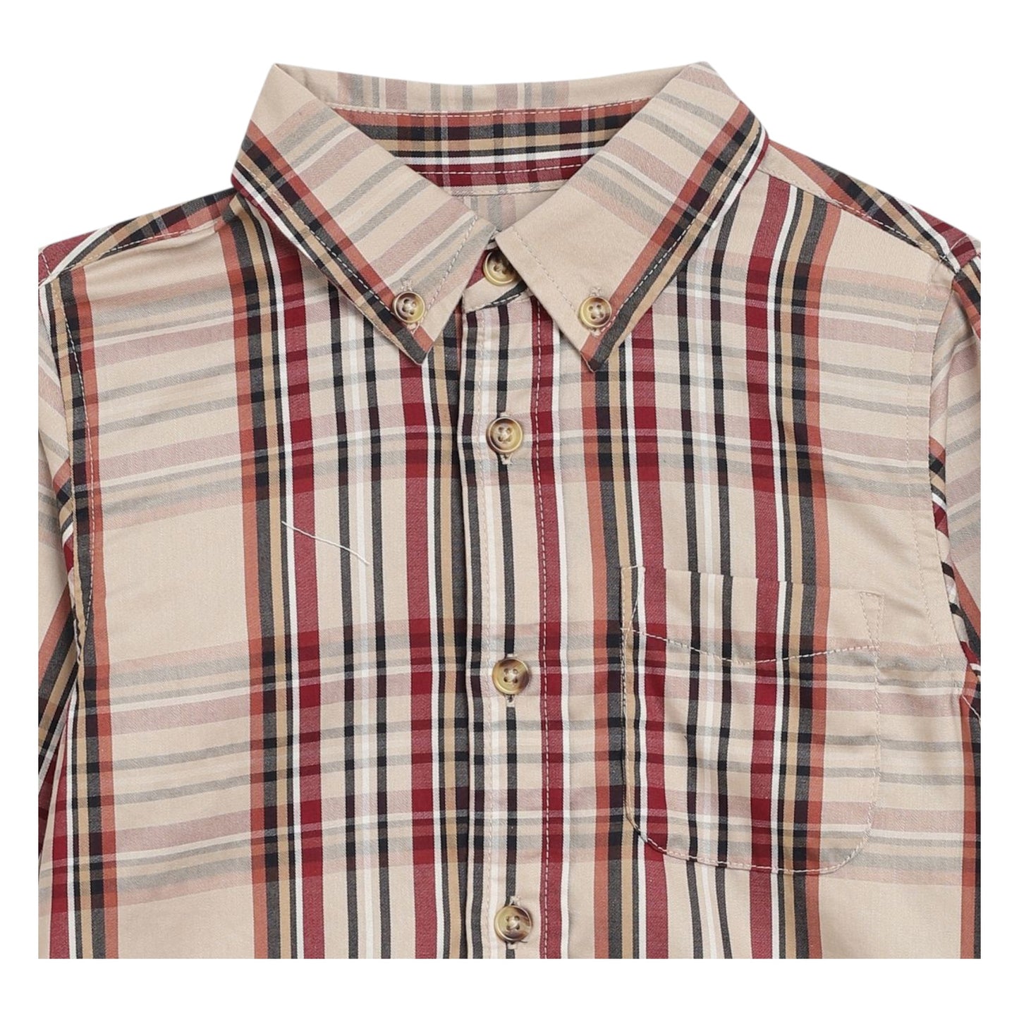 Pedal Button Down Plaid Shirt