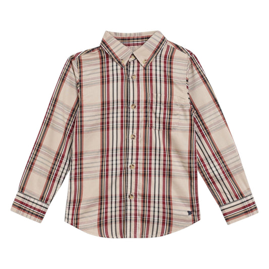 Pedal Button Down Plaid Shirt