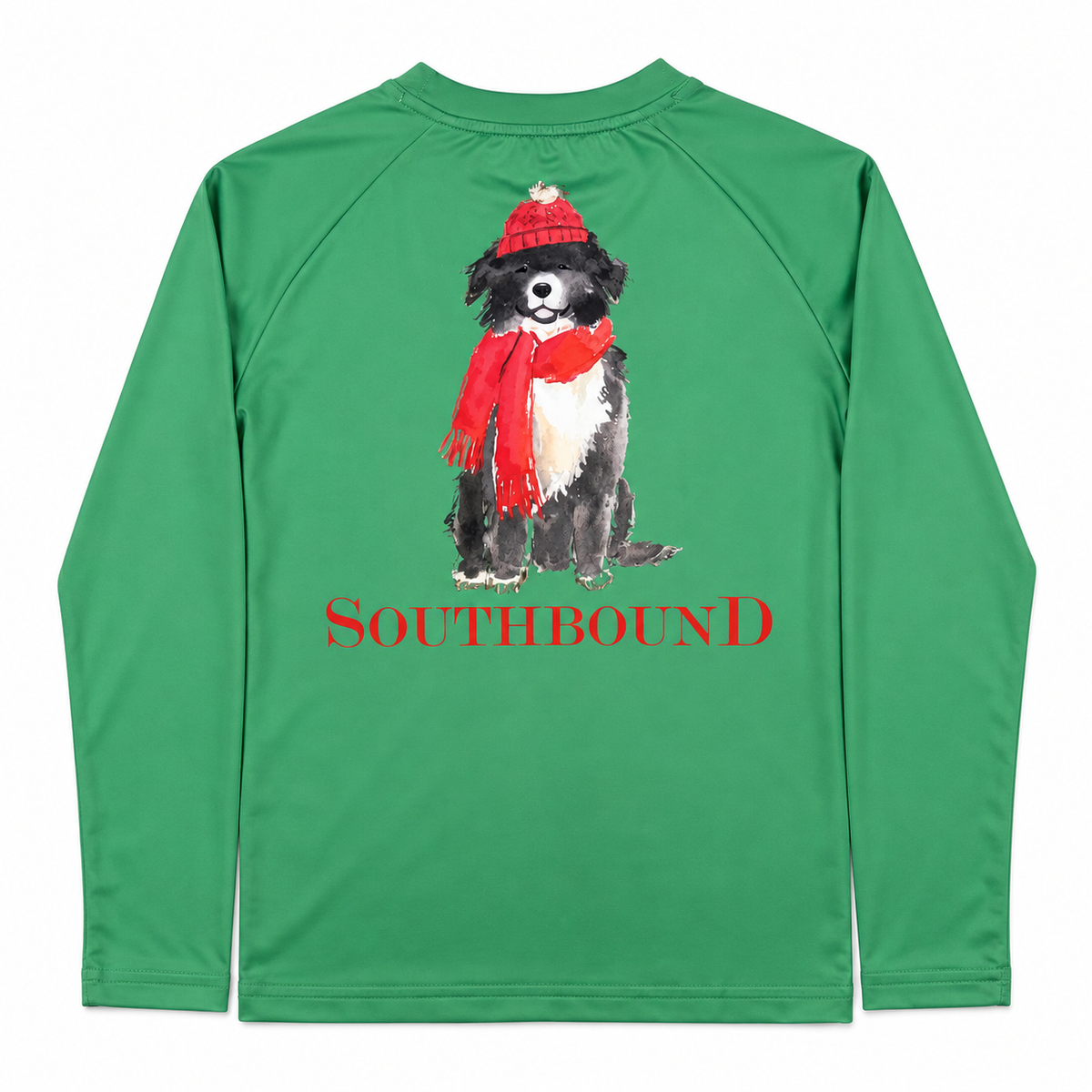 Southbound Christmas Dog With Scarf Performance T-Shirt