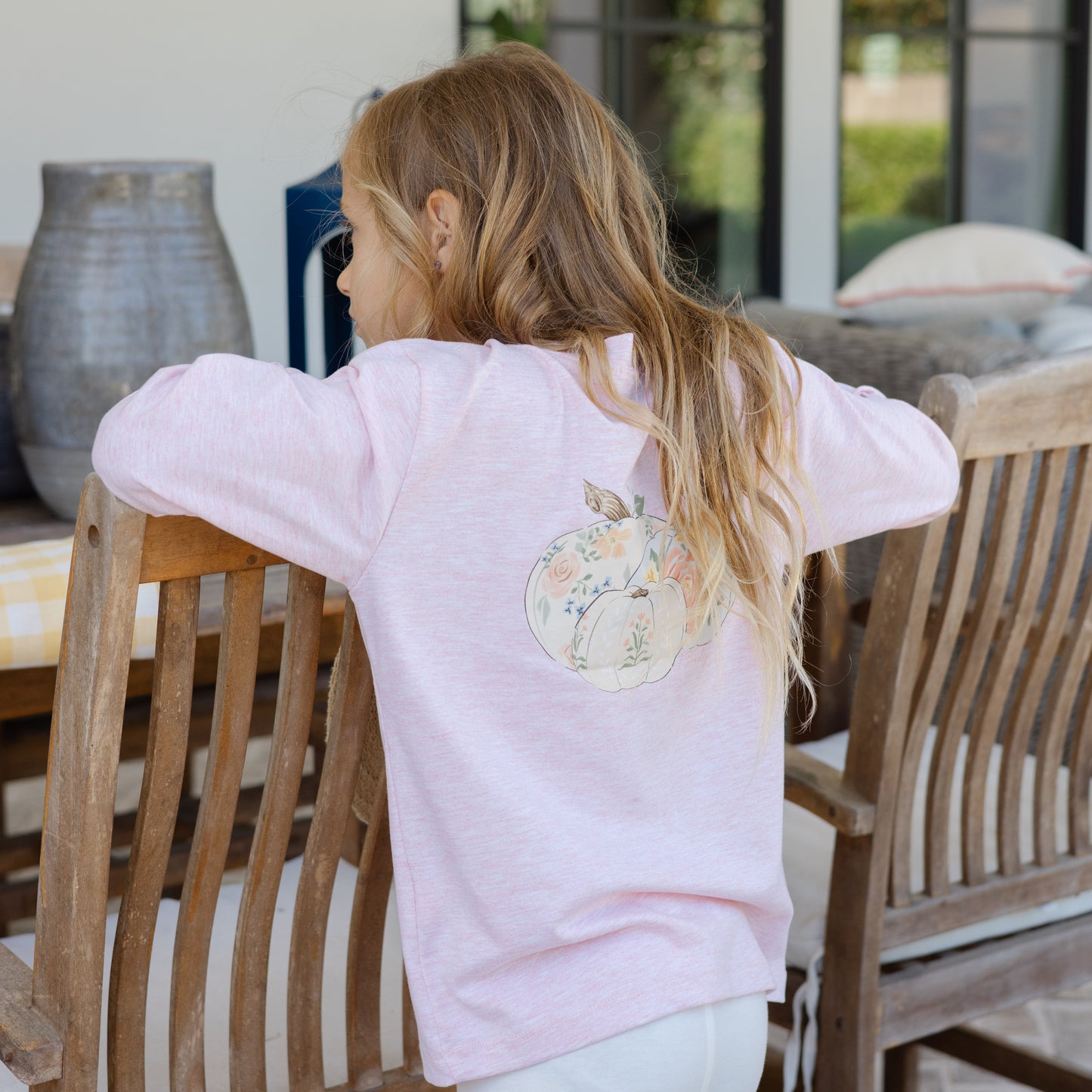 Bailey Boys Floral Pumpkin Logo T-Shirt
