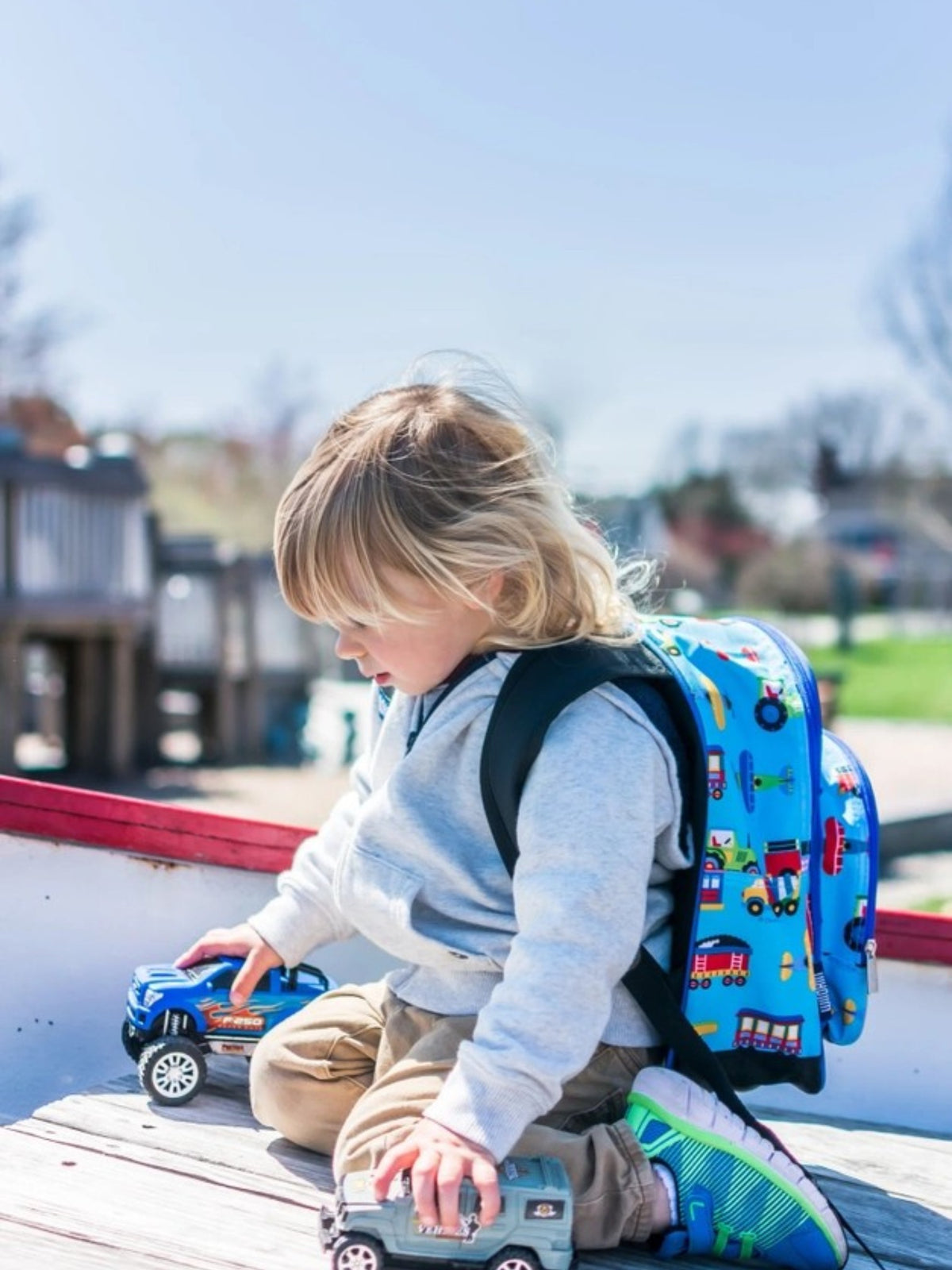 Wildkin Trains Planes and Trucks 12 Inch Backpack