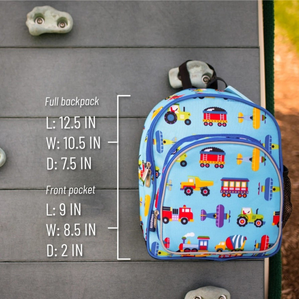 Wildkin Trains Planes and Trucks 12 Inch Backpack