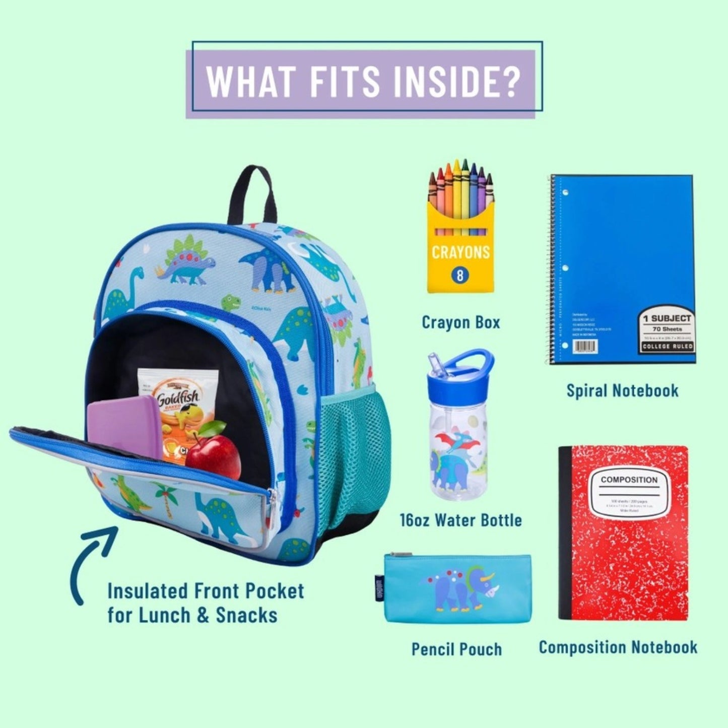 Wildkin Dinosaur Land 12 Inch Backpack