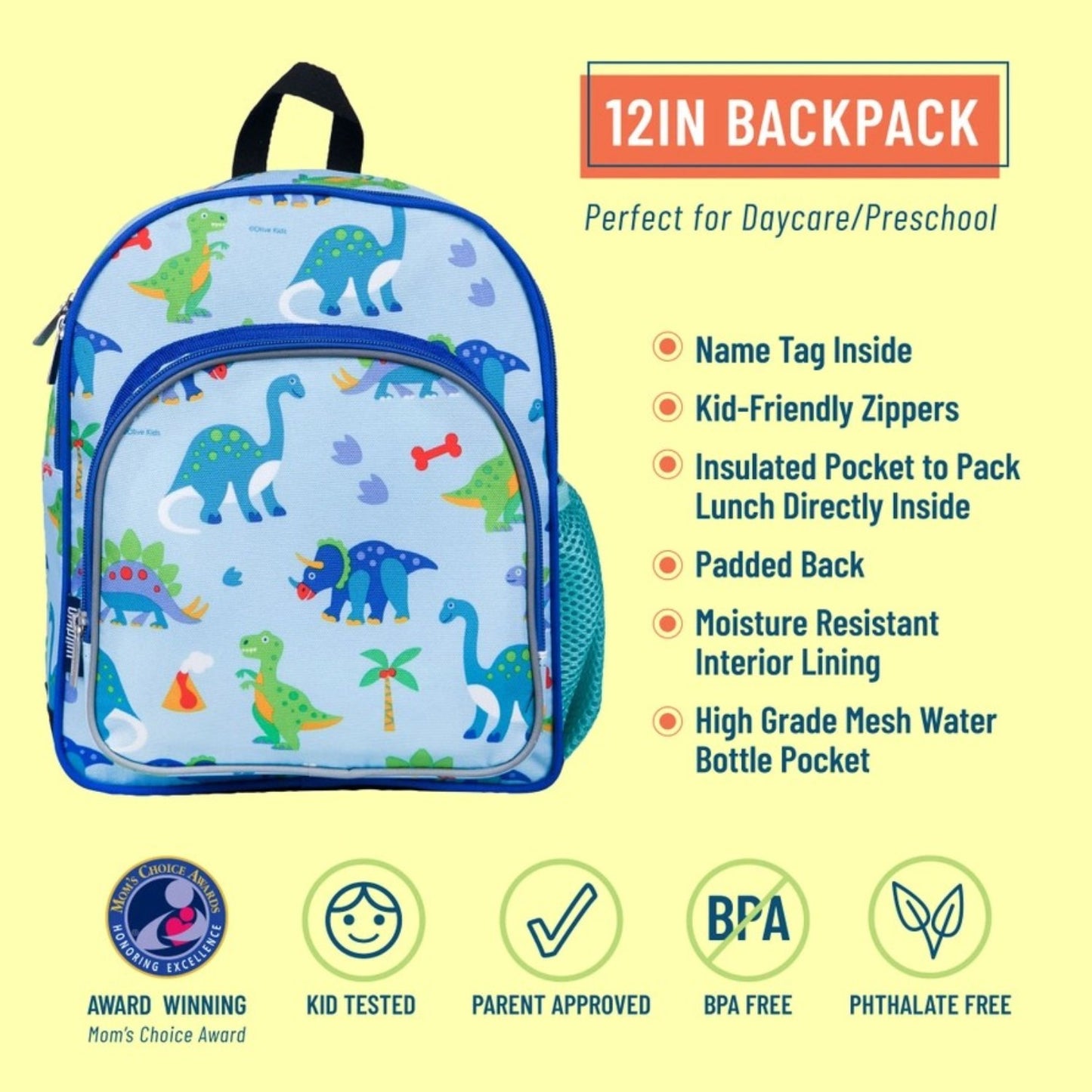 Wildkin Dinosaur Land 12 Inch Backpack
