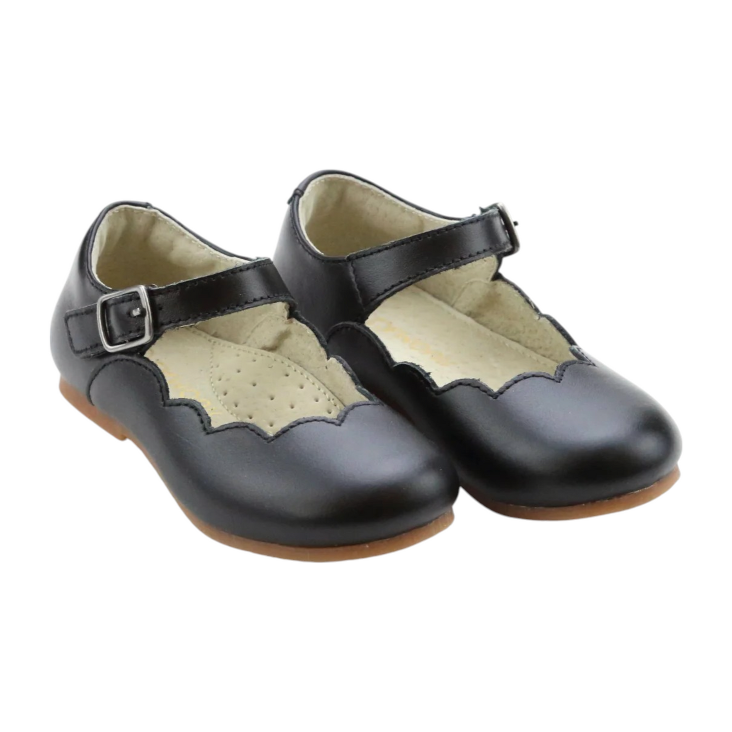 L'Amour Sonia Scalloped Mary Janes