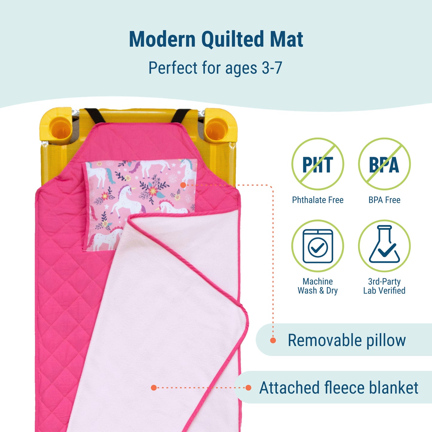 Wildkin Magical Unicorns Modern Nap Mat