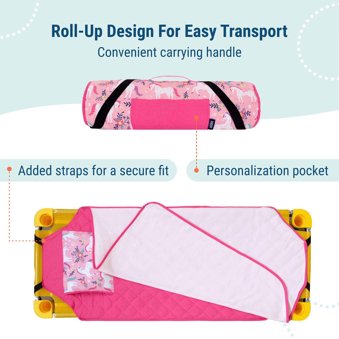 Wildkin Magical Unicorns Modern Nap Mat