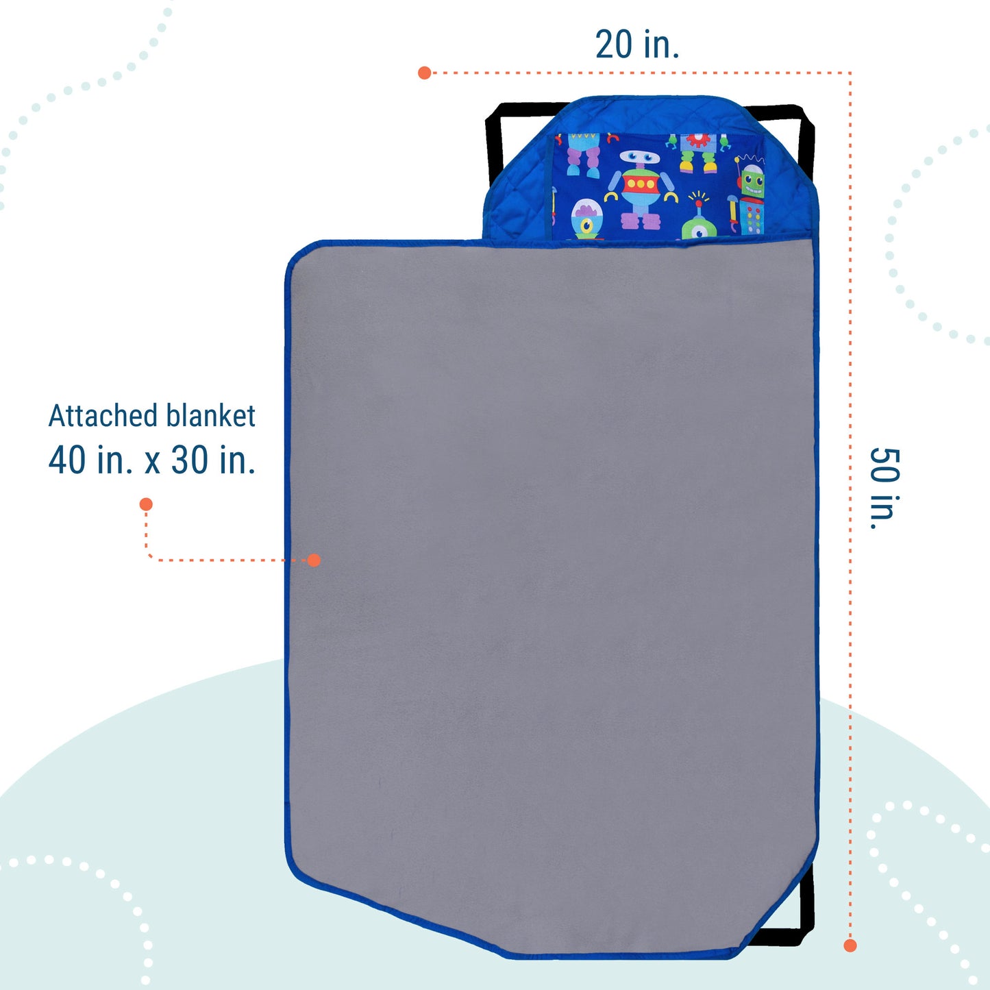 Wildkin Robots Modern Nap Mat