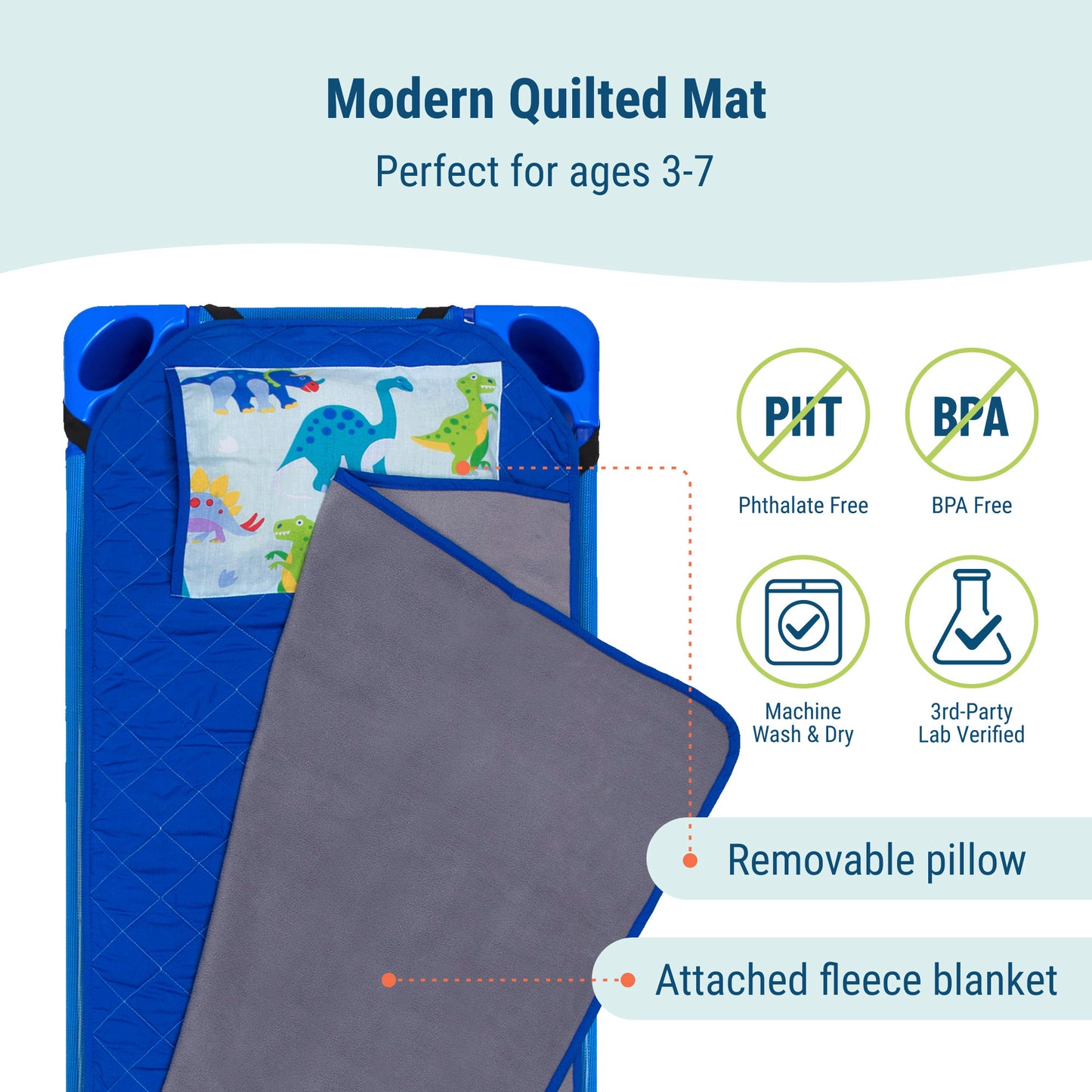 Wildkin Dinosaur Land Modern Nap Mat