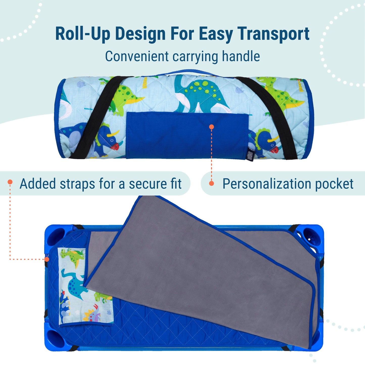 Wildkin Dinosaur Land Modern Nap Mat