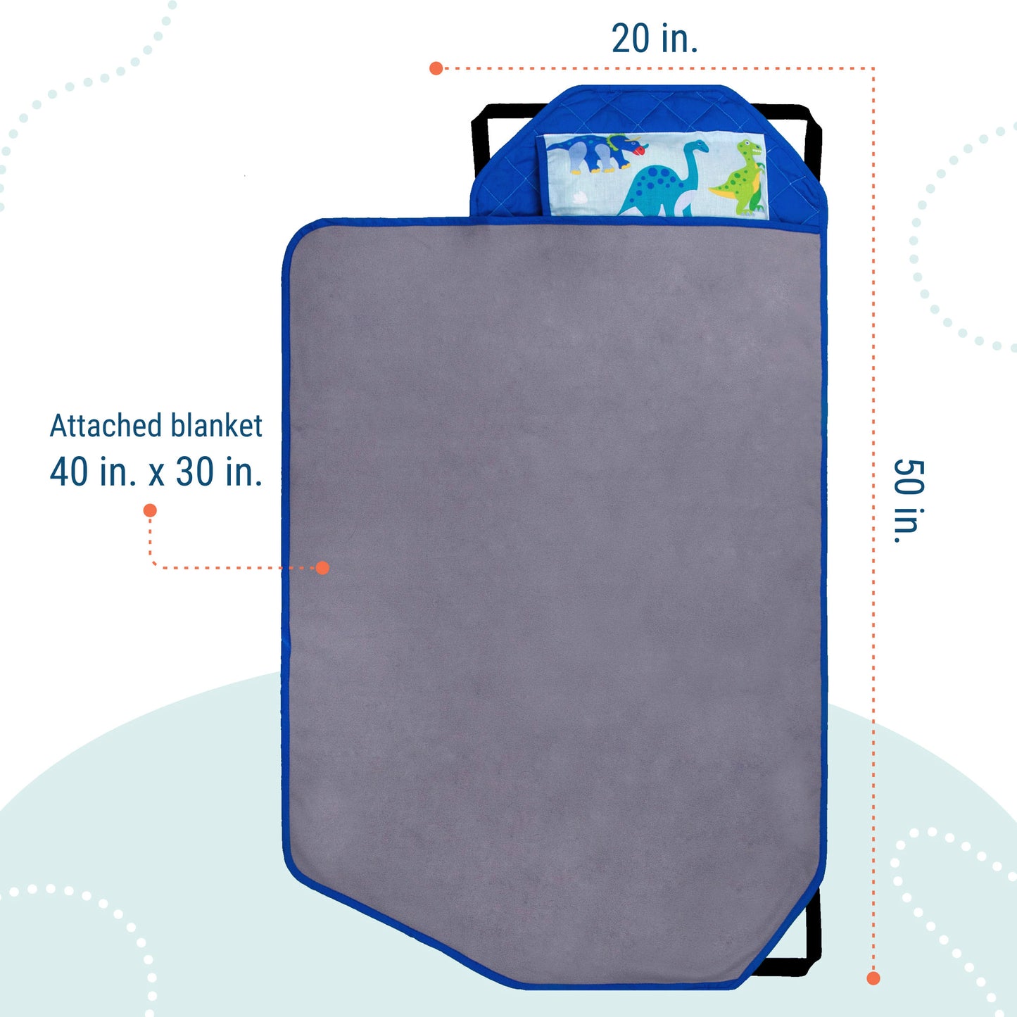 Wildkin Dinosaur Land Modern Nap Mat