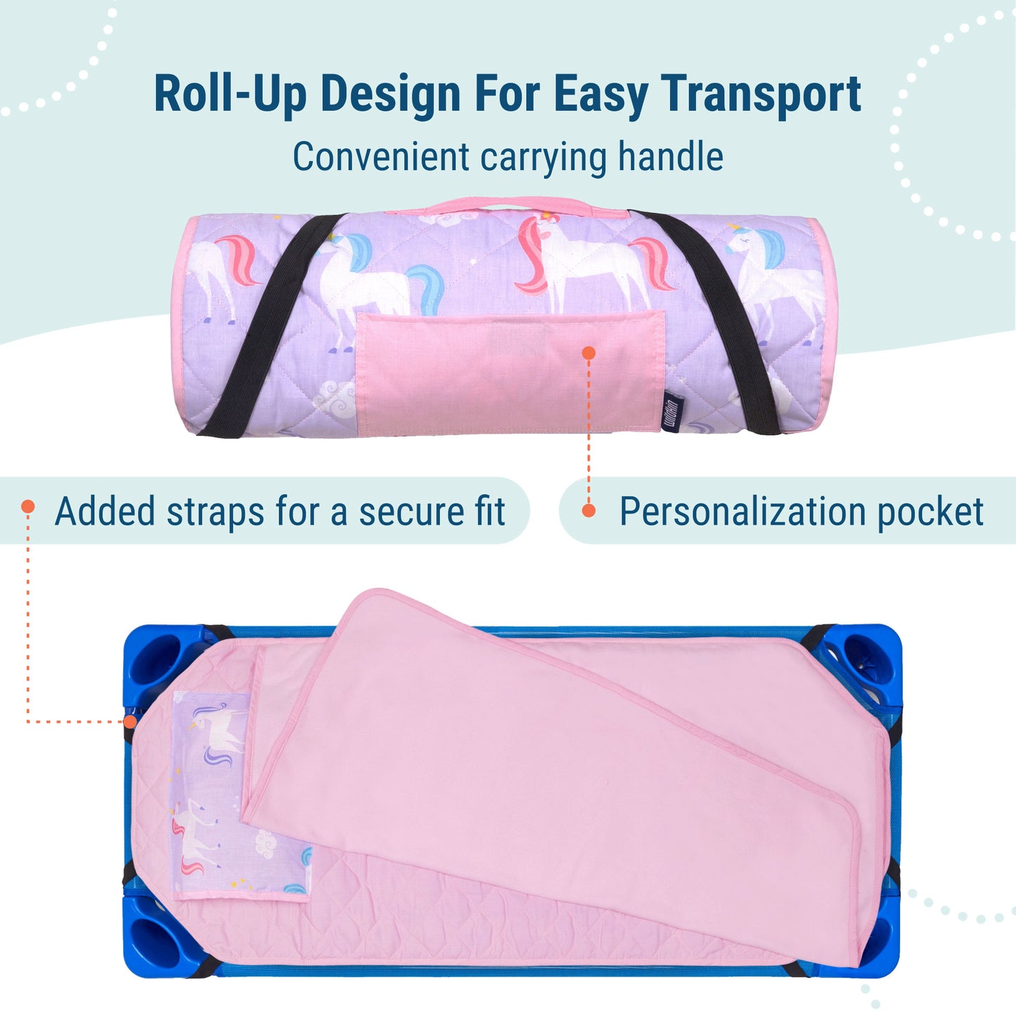 Wildkin Unicorn Modern Nap Mat