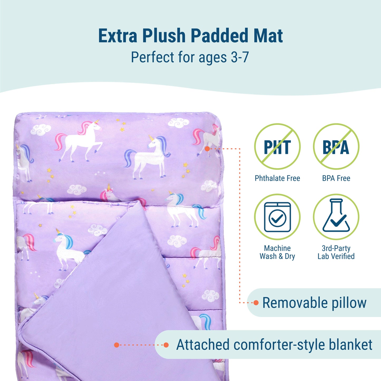 Wildkin Unicorn Microfiber Nap Mat