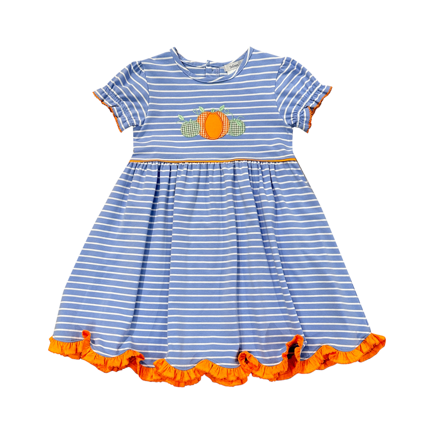 Ishtex Pumpkin Applique Dress