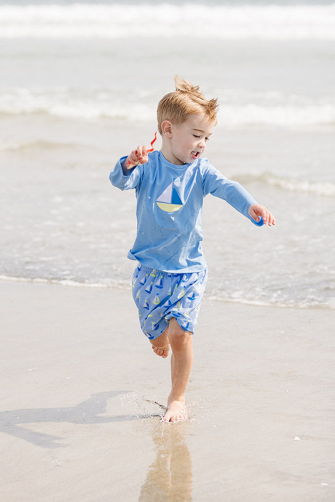 Funtasia Too Boat Rash Guard Swim Shirt