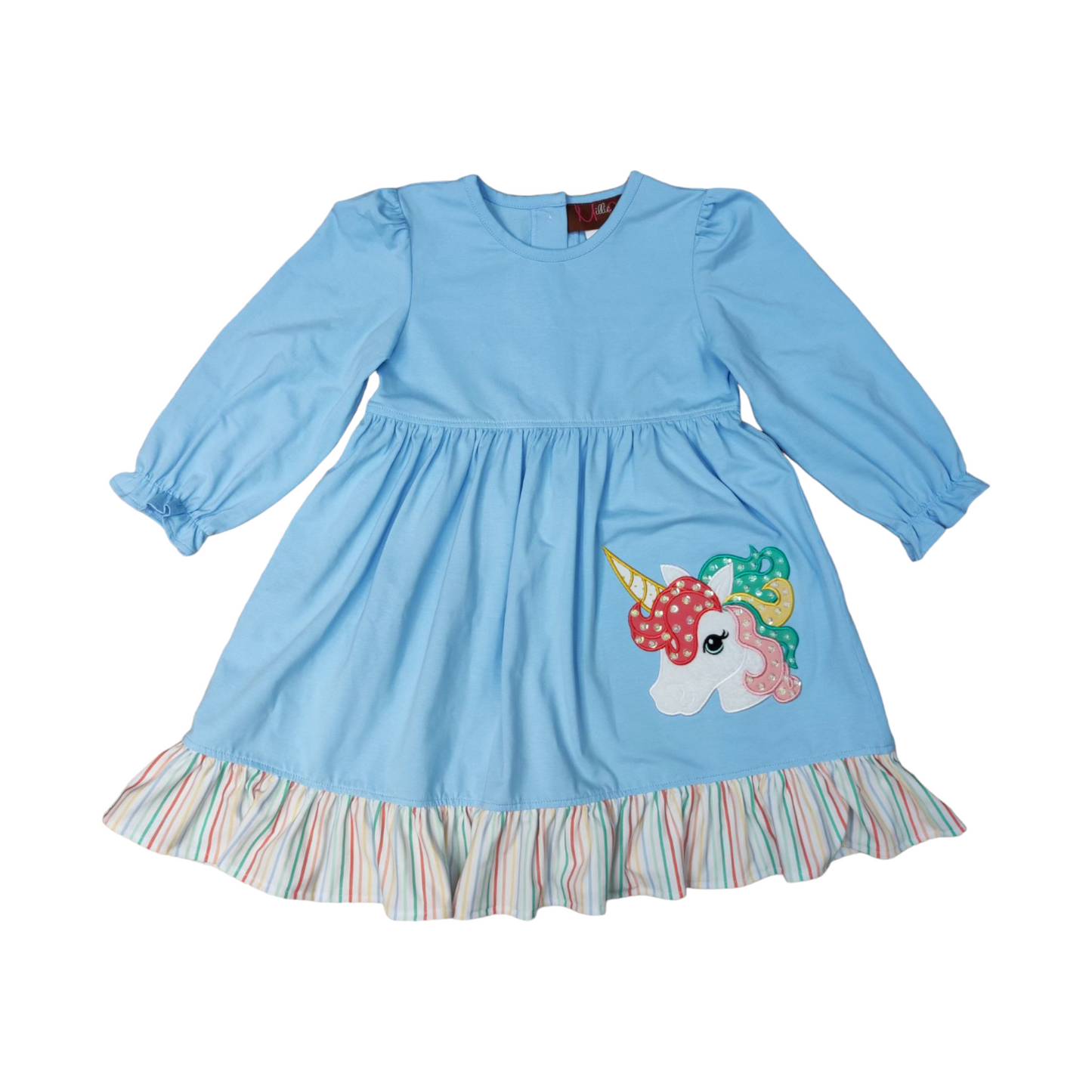 Millie Jay Unicorn Applique Dress