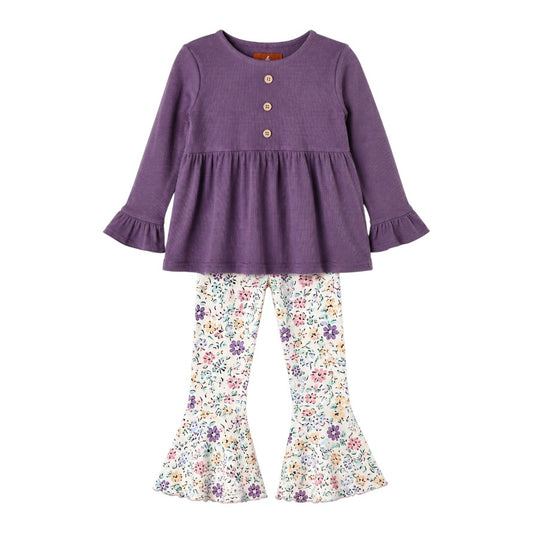 Milly Jay Meadow Floral Bell Bottom Set