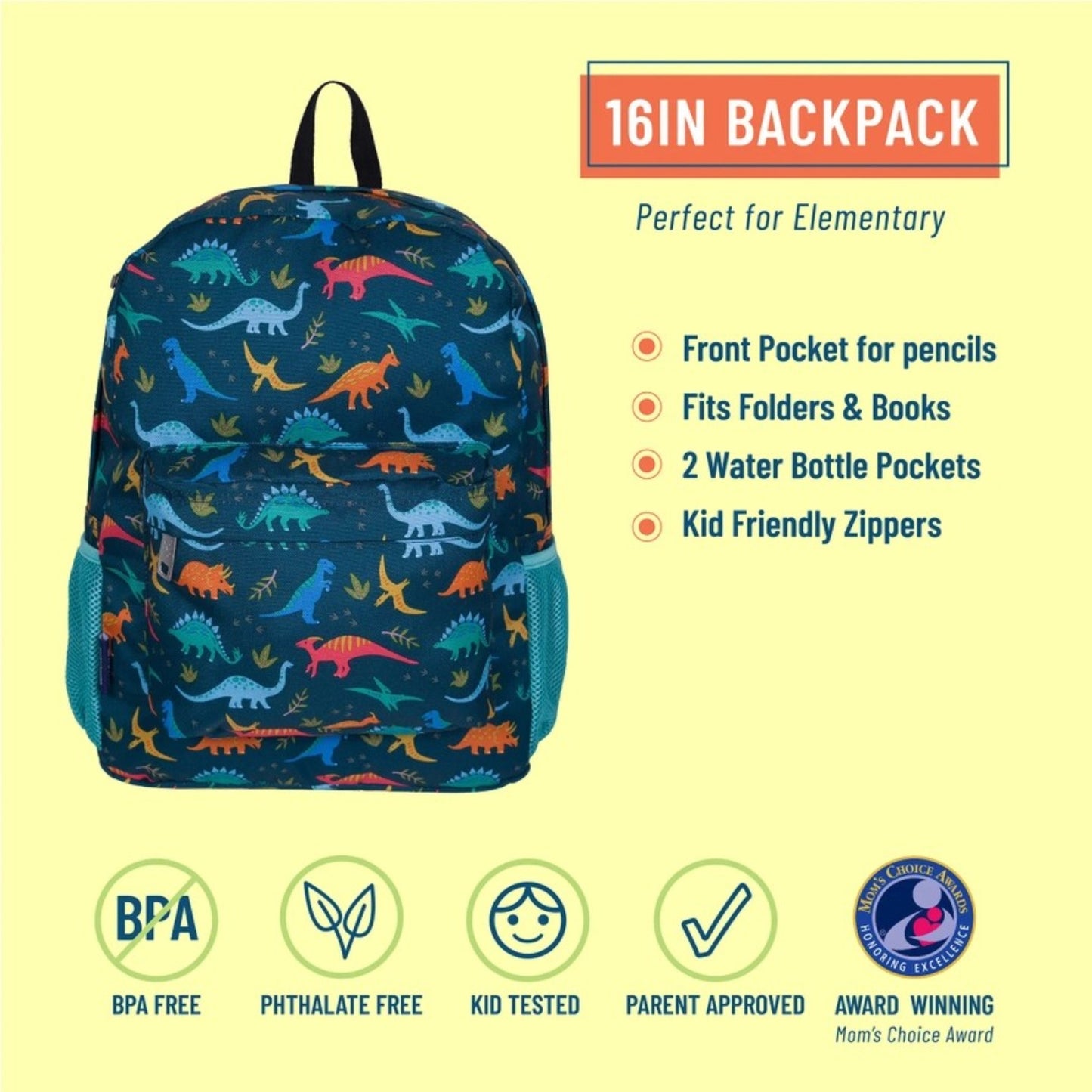 Wildkin Jurassic Dinosaurs 16 Inch Backpack