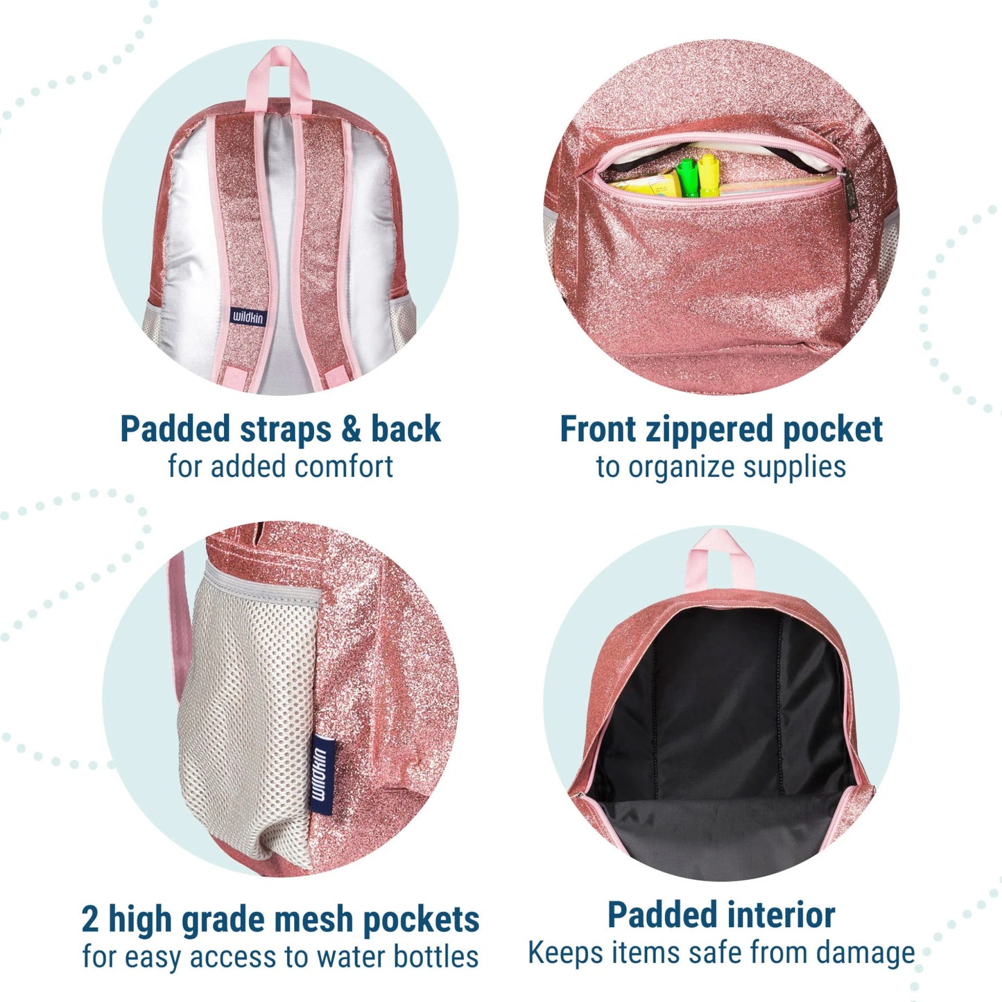 Wildkin Glitter 16 Inch Backpack