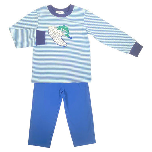 Ishtex Stripe Trout Pant Set