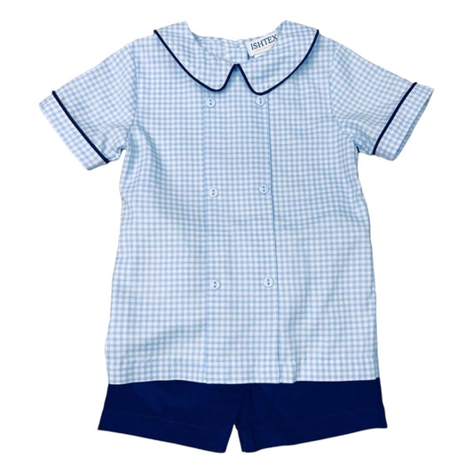 Ishtex Plaid Short Set