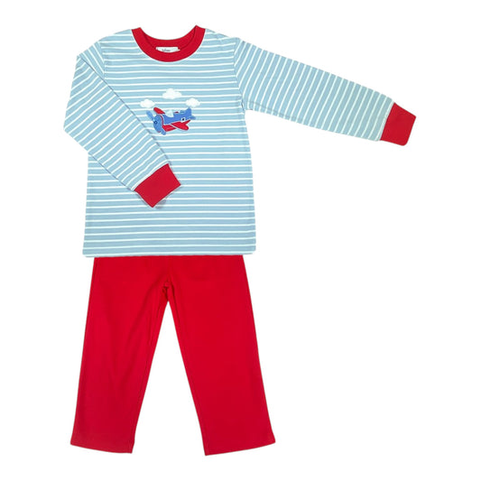 Ishtex Stripe Airplane Pant Set