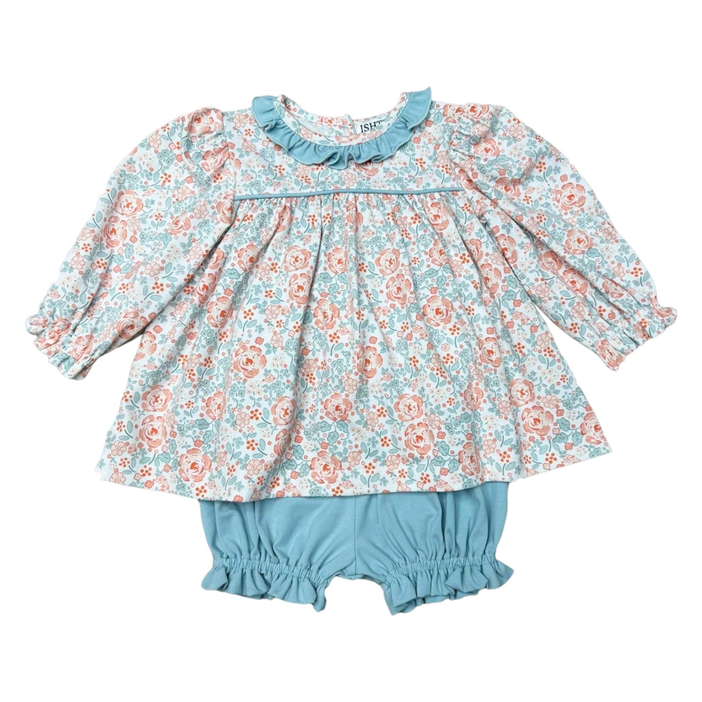 Ishtex Shallot Rose Bloomers Set