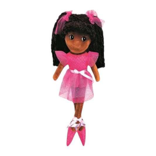 Girlz N Dollz Elana Sparkle Ballerina- Dark Skin