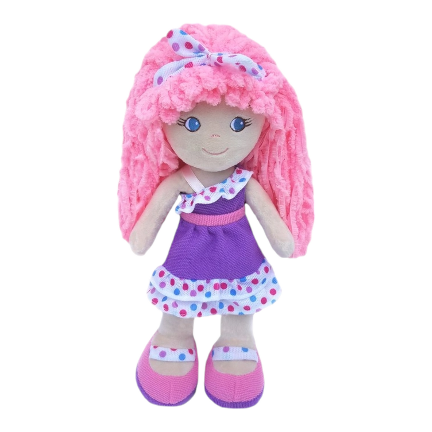 Girlz N Dollz Leila Doll in Multicolor Polka Dot Purse