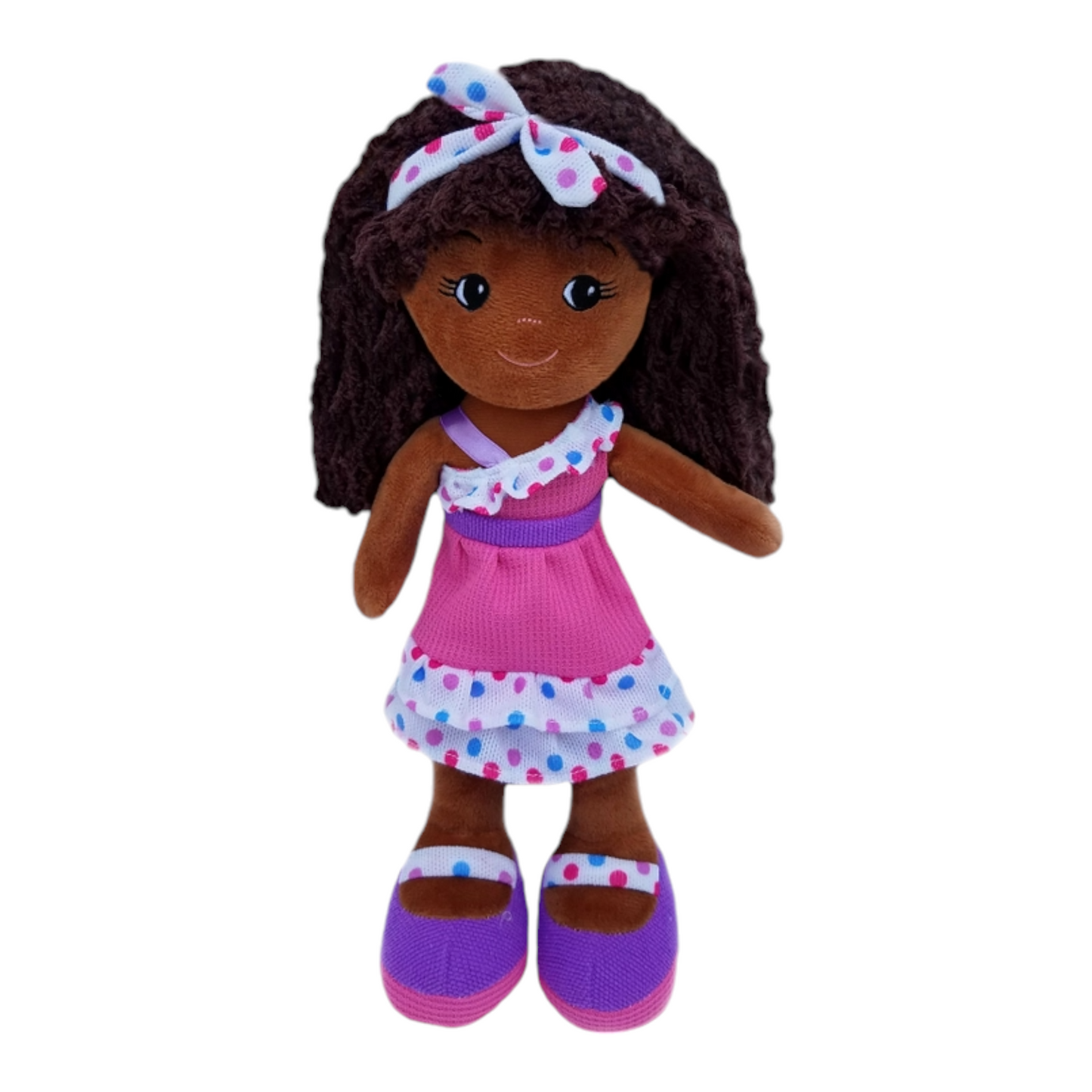 Girlz N Dollz Elana Doll in Multicolor Polka Dot Purse