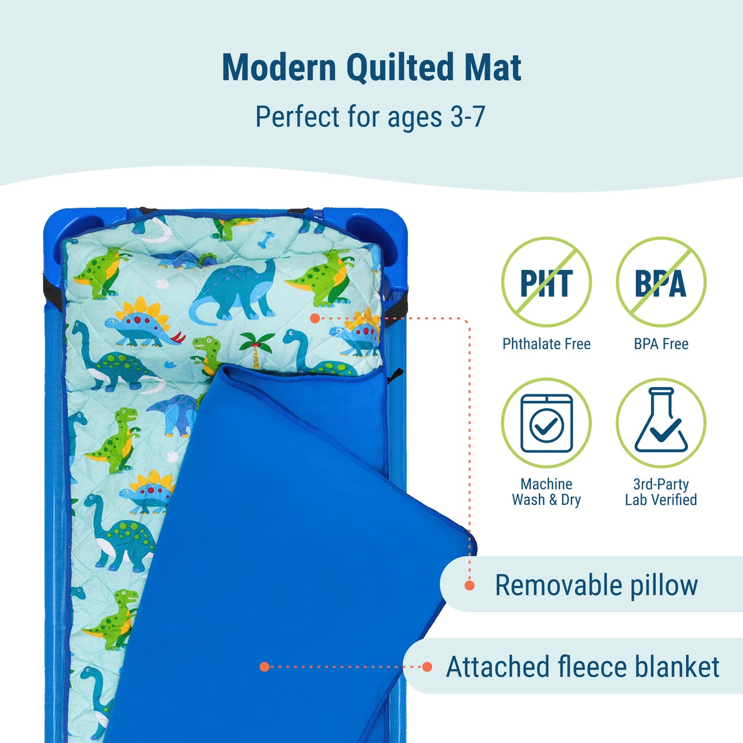 Wildkin Dinosaur Land Microfiber Modern Nap Mat