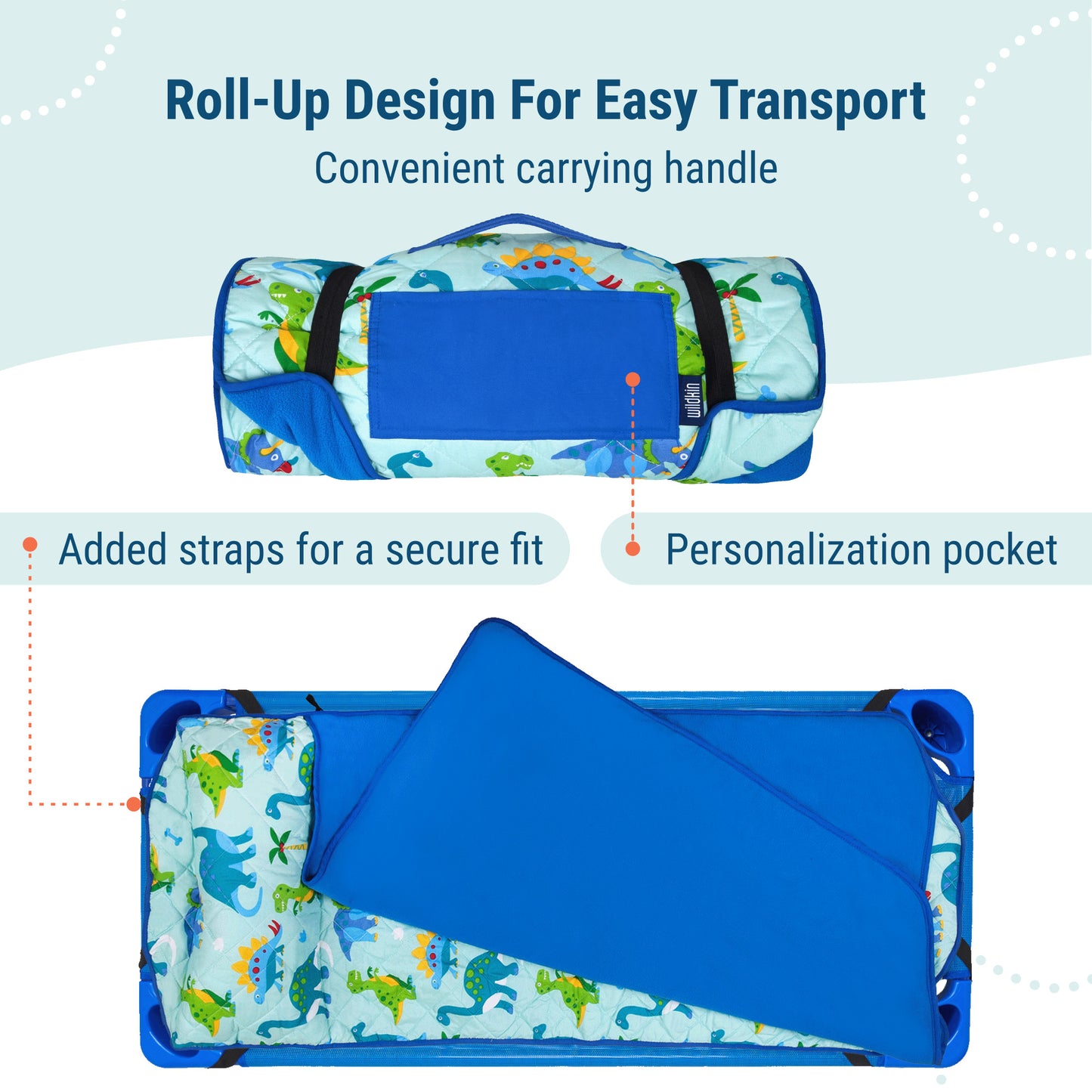 Wildkin Dinosaur Land Microfiber Modern Nap Mat