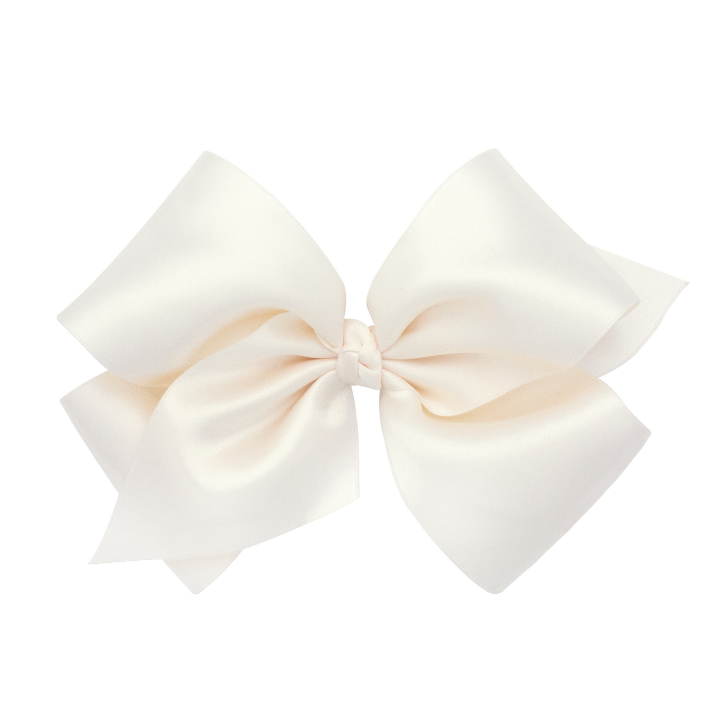 Wee Ones King French Satin Hair Bow (Knot Wrap)- Barrette