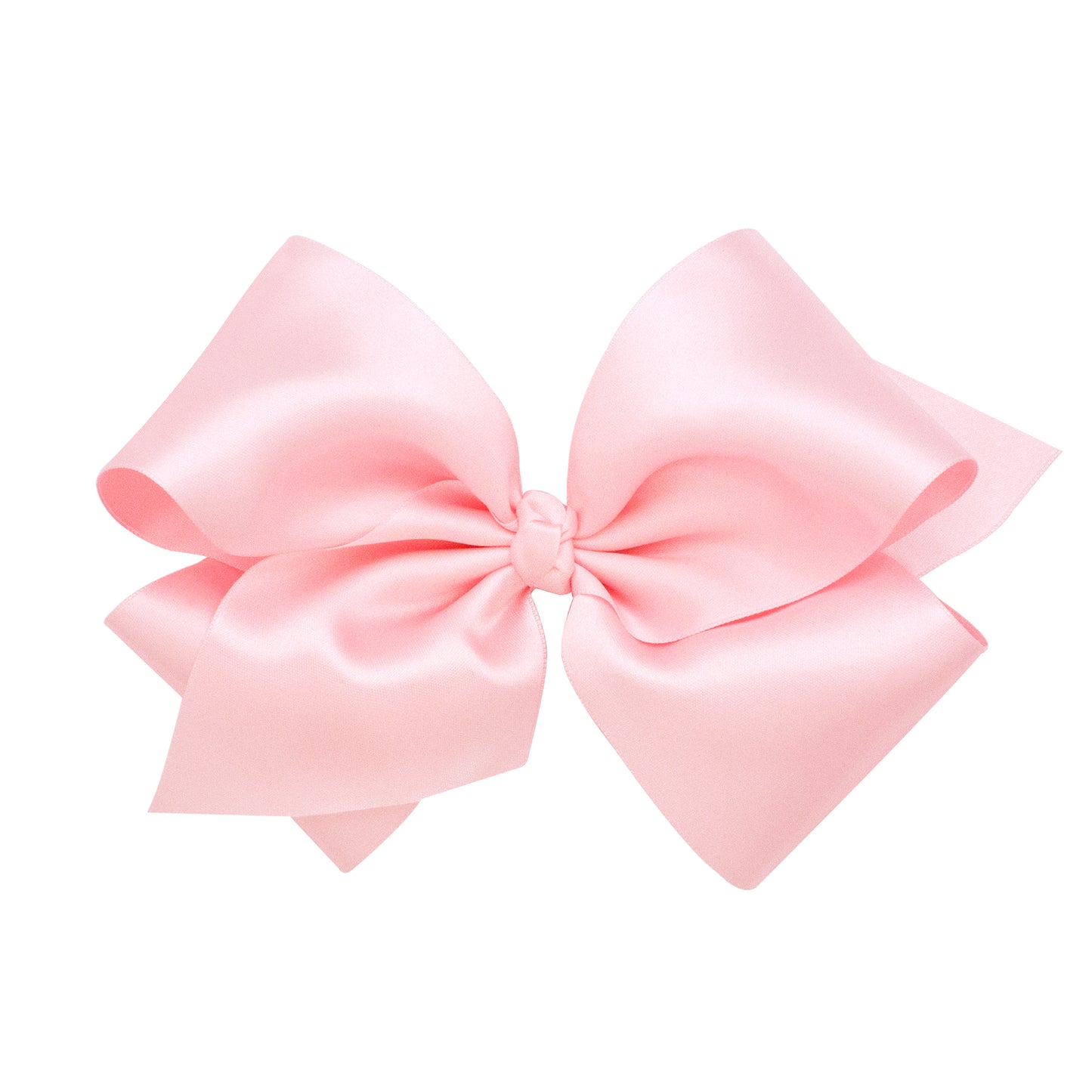 Wee Ones King French Satin Hair Bow (Knot Wrap)- Barrette