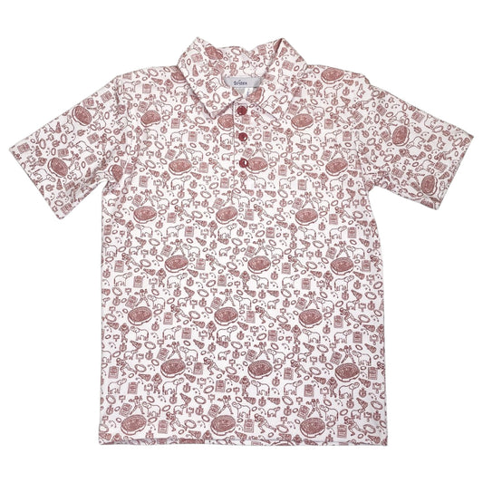 Ishtex Elephant Print Active Polo