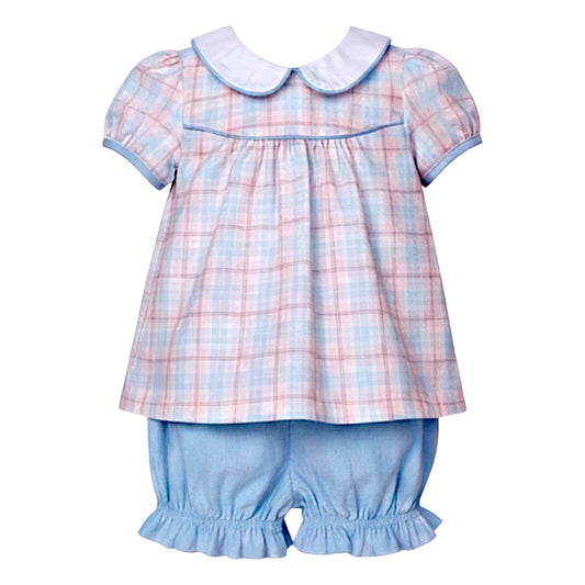 Ishtex Plaid Bloomer Set