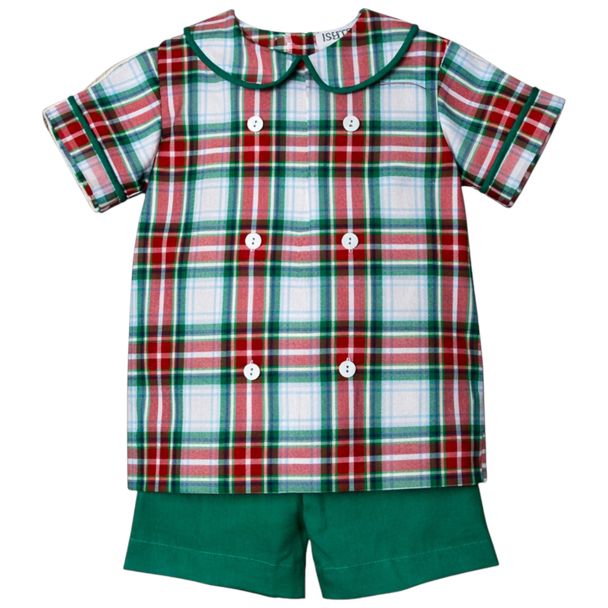 Ishtex Plaid Short Set