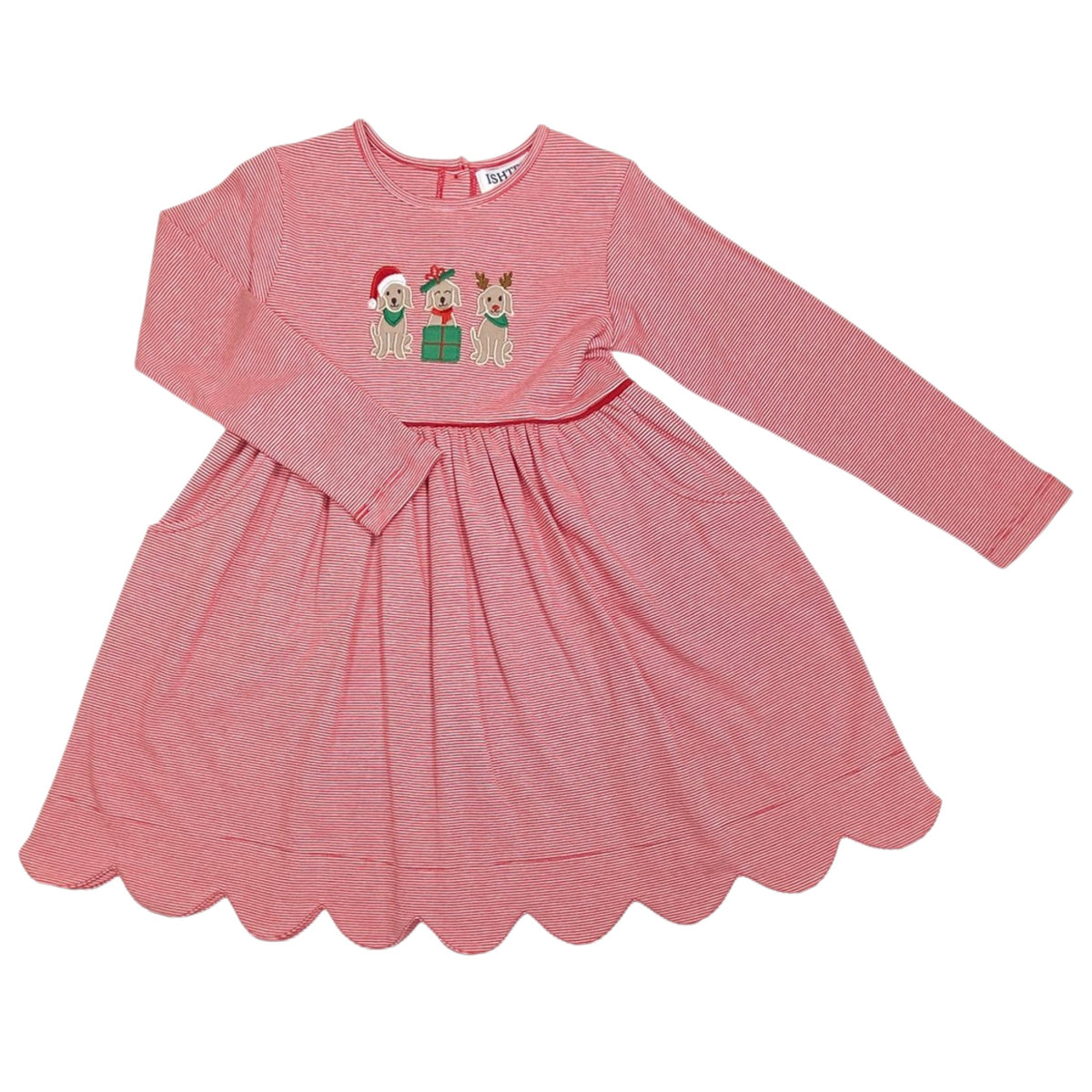 Ishtex Christmas Dog Trio Dress