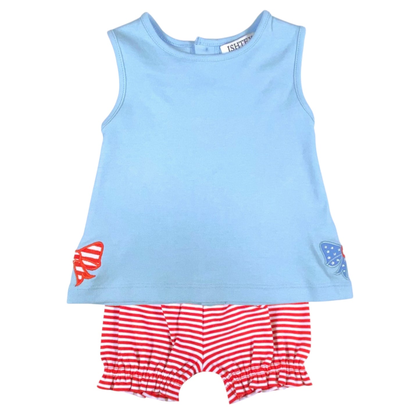 Ishtex Patriotic Bow Bloomer Set