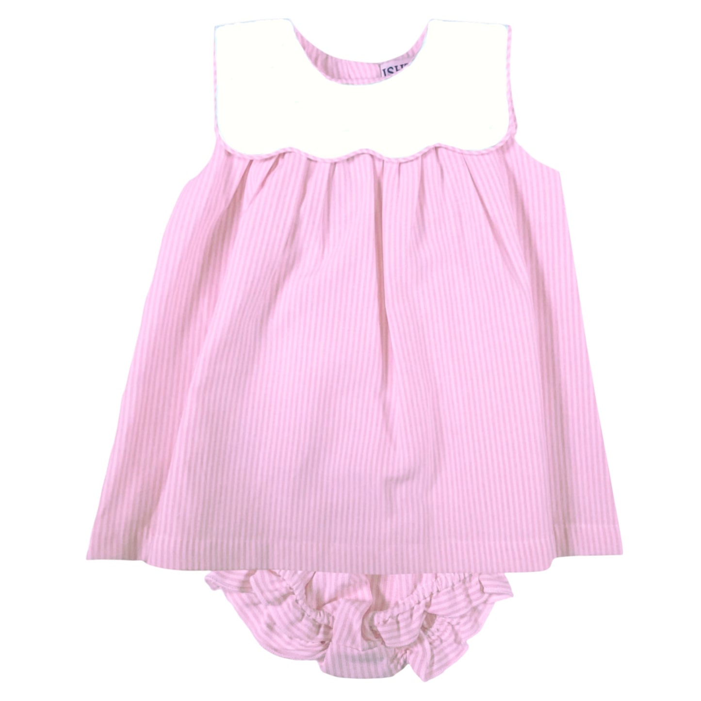 Ishtex Stripe Poplin Infant Dress