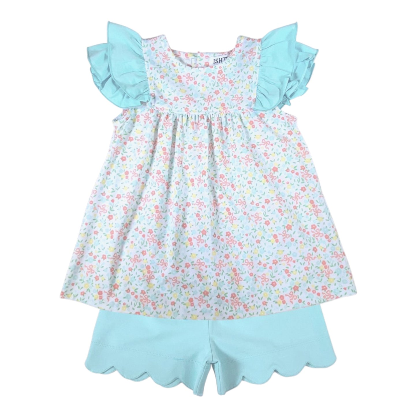 Ishtex Ditsy Flower Short Set