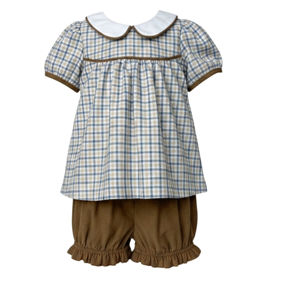 Ishtex Plaid Bloomer Set