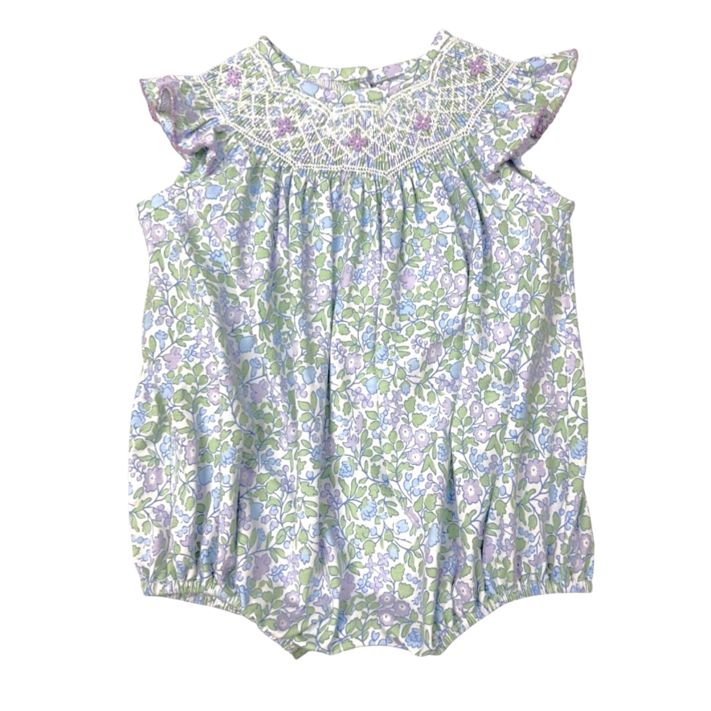 Three Sisters Floral Smocked Geo Bubble