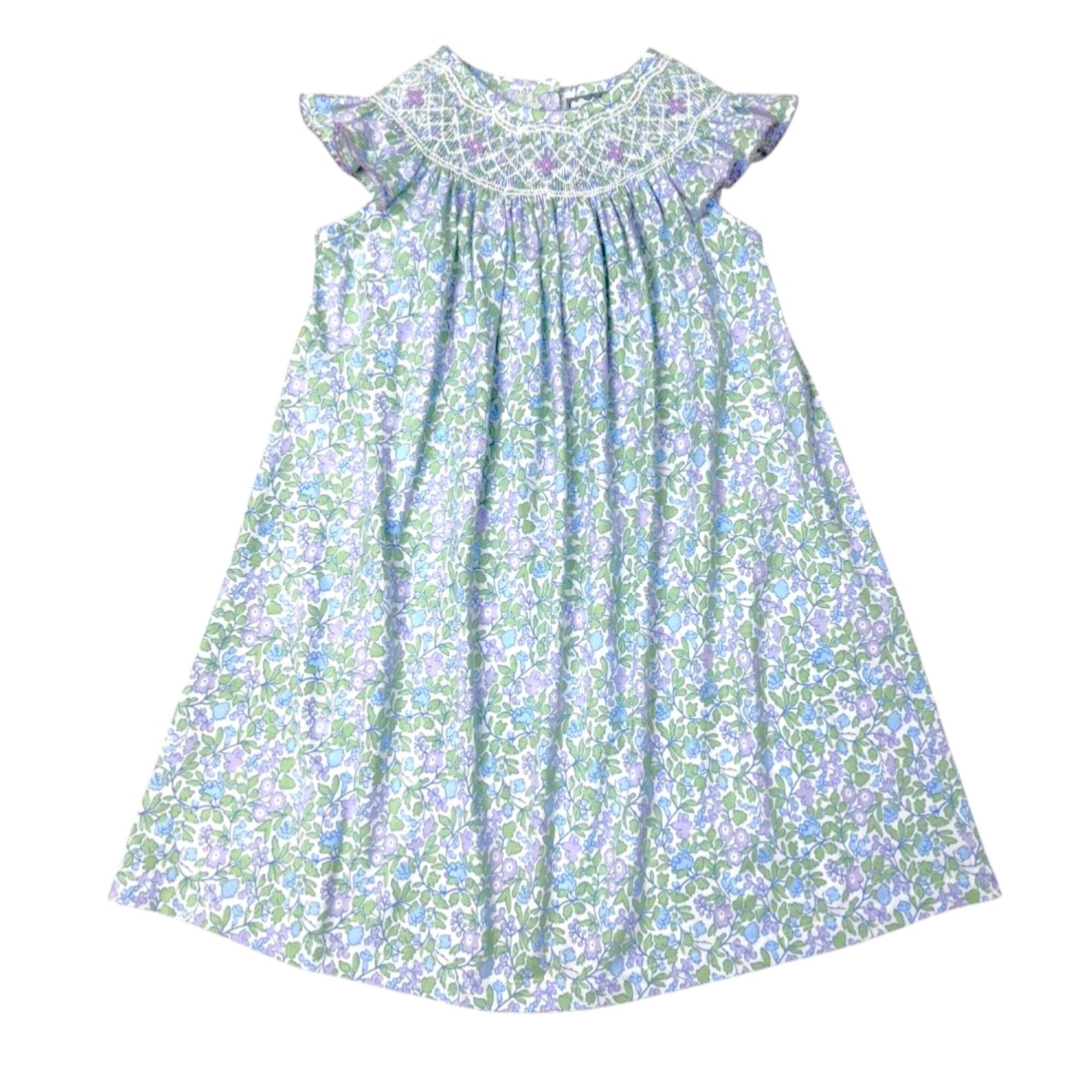Three Sisters Floral Smocked Bishop Dress