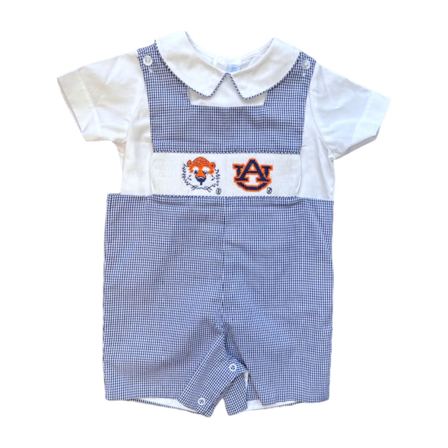 Vive La Fete Auburn Snocked Gingham Jon Jon Set